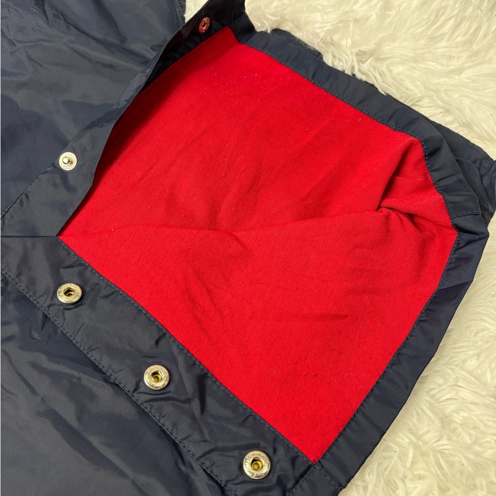 Tommy Hilfiger Vintage 90s Snap Windbreaker Pants Navy Blue Small Y2K - Picture 10 of 13